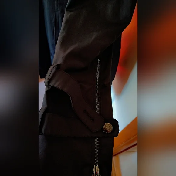 🖤Guess Black Trench Coat – Size M –  Good Condition 🖤 - Picture 7 of 10